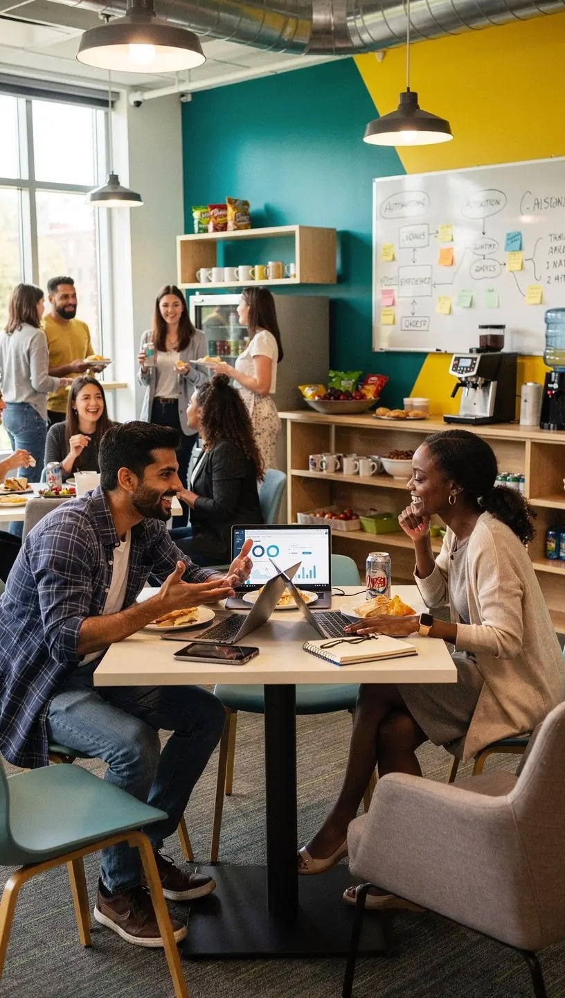 Illustration of automation enhancing business efficiency.